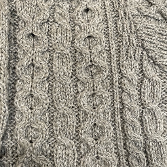 Aran Sweater Market blue cabled cardigan - Picture 11 of 14